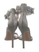 Gianvito Rossi Glitter Fringe Trim Accent Sandals