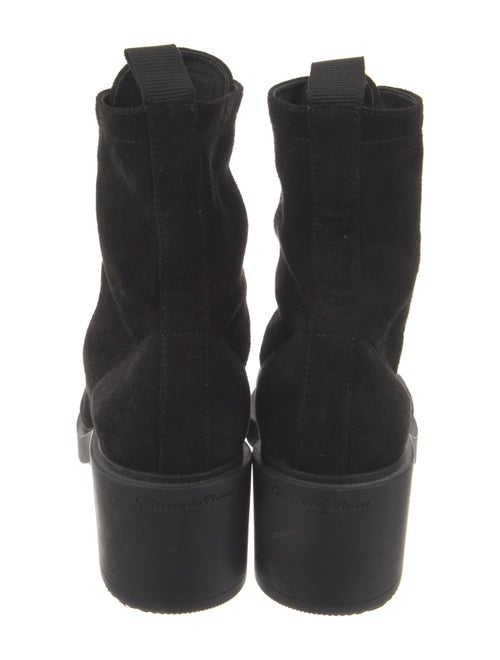Gianvito Rossi Suede Combat Boots