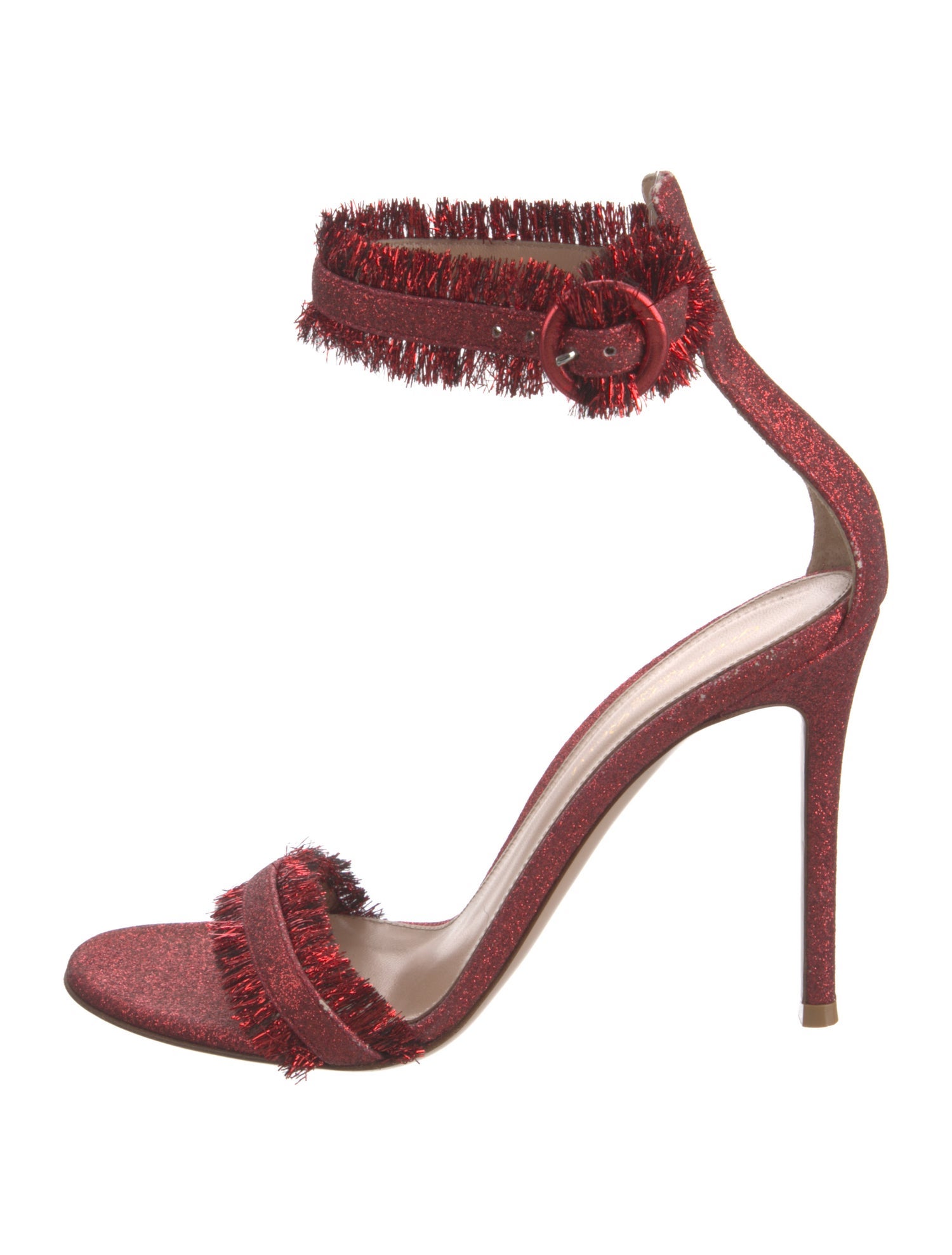 Gianvito Rossi Glitter Glitter Accents Sandals