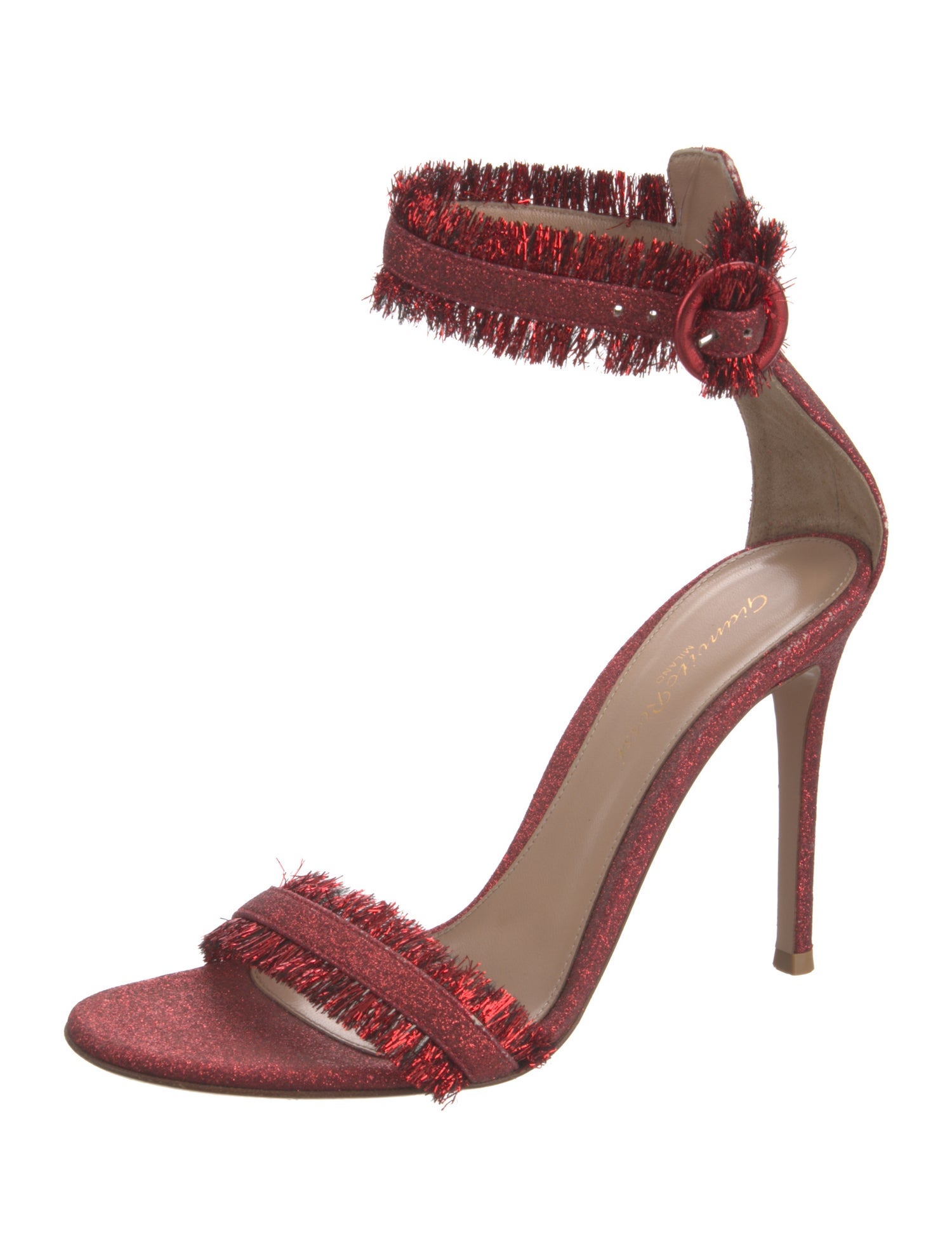 Gianvito Rossi Glitter Glitter Accents Sandals