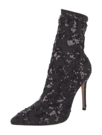 Gianvito Rossi Sequin Embellishments Sock Boots