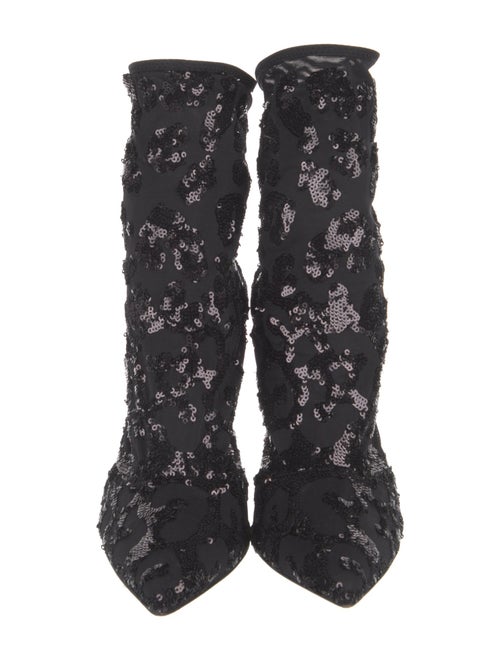 Gianvito Rossi Sequin Embellishments Sock Boots