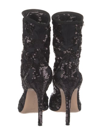 Gianvito Rossi Sequin Embellishments Sock Boots