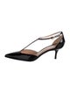 Gianvito Rossi Patent Leather T-Strap Pumps