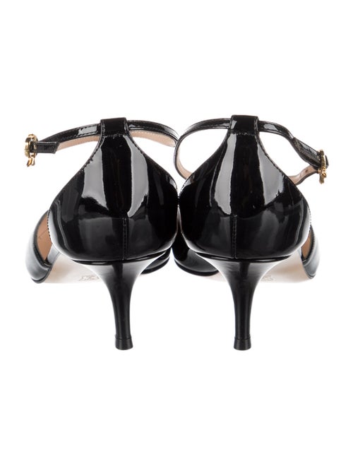 Gianvito Rossi Patent Leather T-Strap Pumps