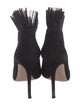 Gianvito Rossi Suede Ruffle Embellishment Pumps
