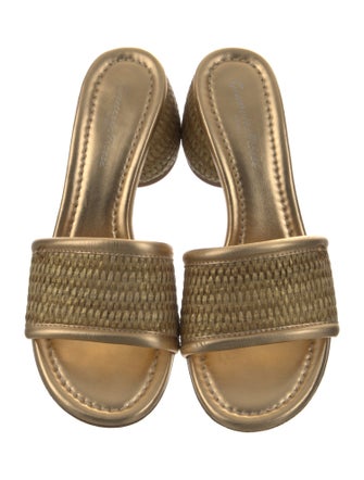 Gianvito Rossi Raffia Slides