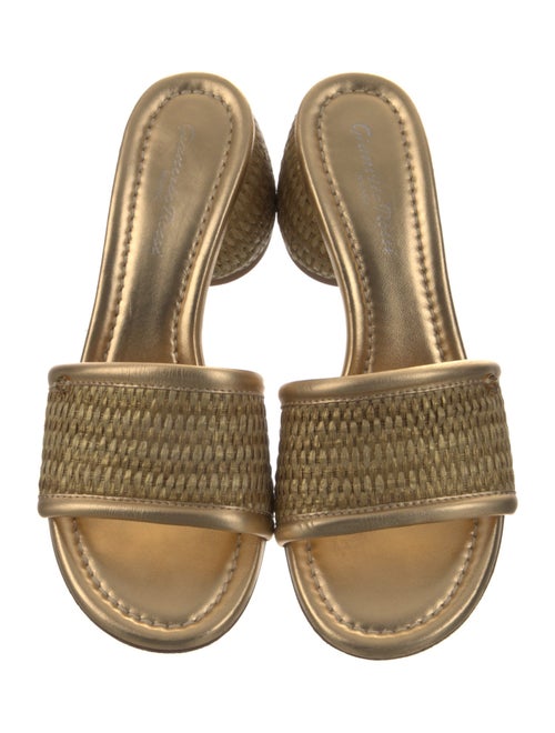 Gianvito Rossi Raffia Slides