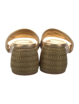 Gianvito Rossi Raffia Slides