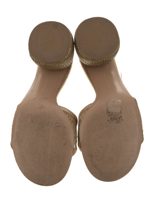 Gianvito Rossi Raffia Slides