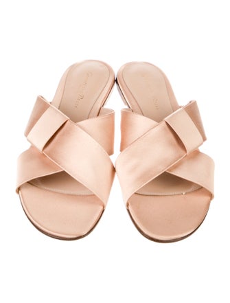 Gianvito Rossi Satin Slides