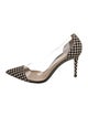 Gianvito Rossi Ponyhair Houndstooth Print D'Orsay Pumps
