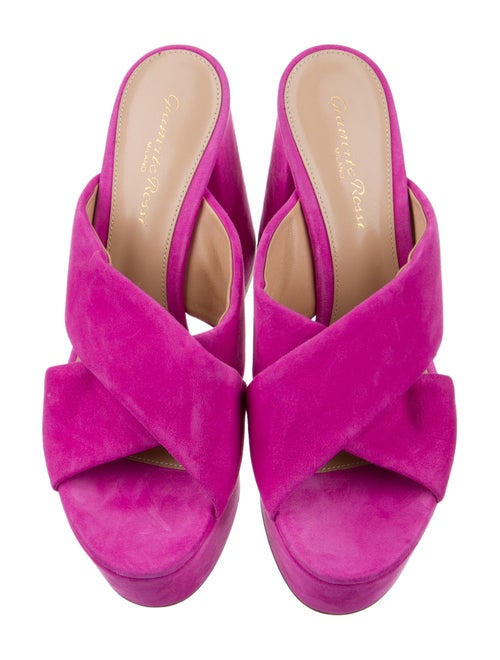 Gianvito Rossi Suede Slides