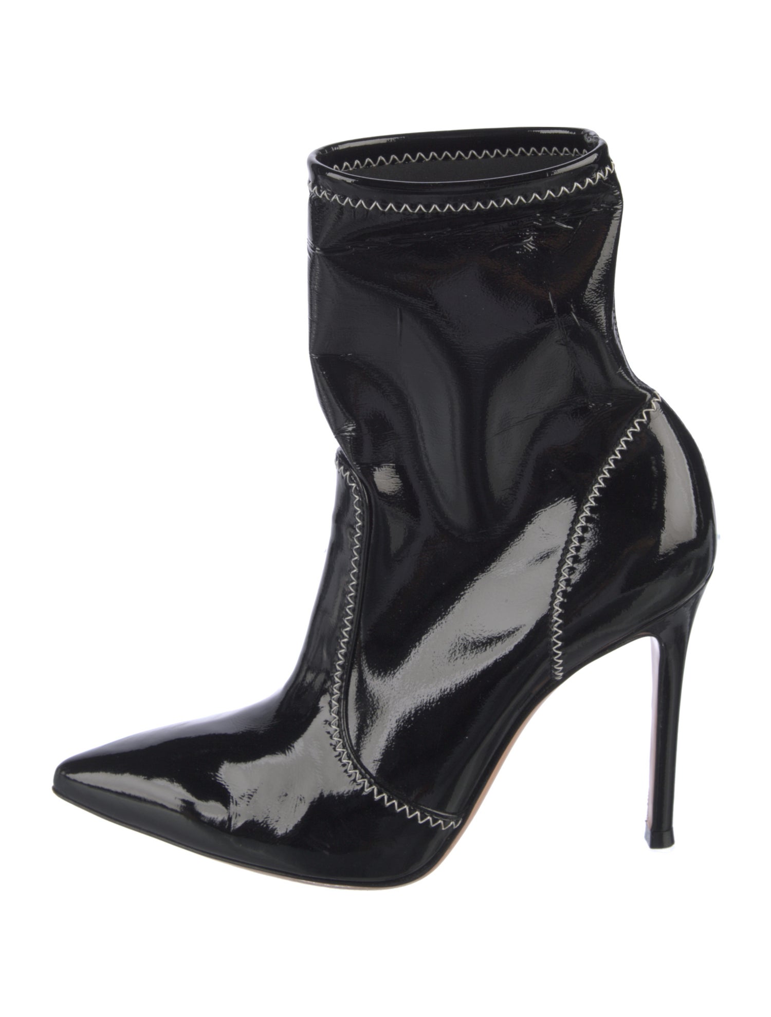 Gianvito Rossi Patent Leather Sock Boots