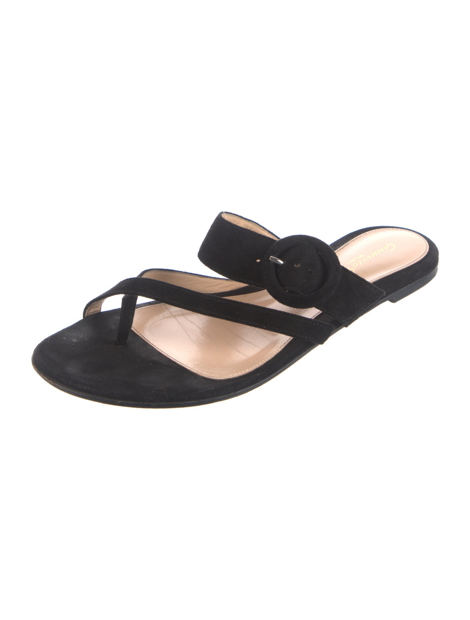 Gianvito Rossi Suede Slides