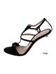 Gianvito Rossi Suede T-Strap Sandals