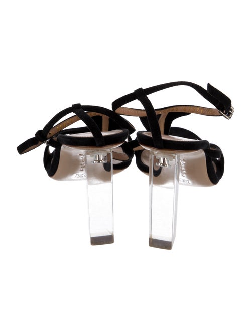 Gianvito Rossi Suede T-Strap Sandals