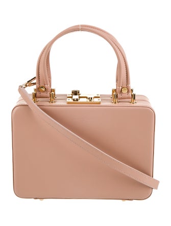 Gianvito Rossi Leather Top Handle Bag