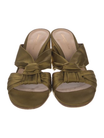 Gianvito Rossi Satin Slides