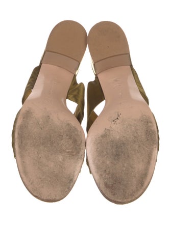 Gianvito Rossi Satin Slides