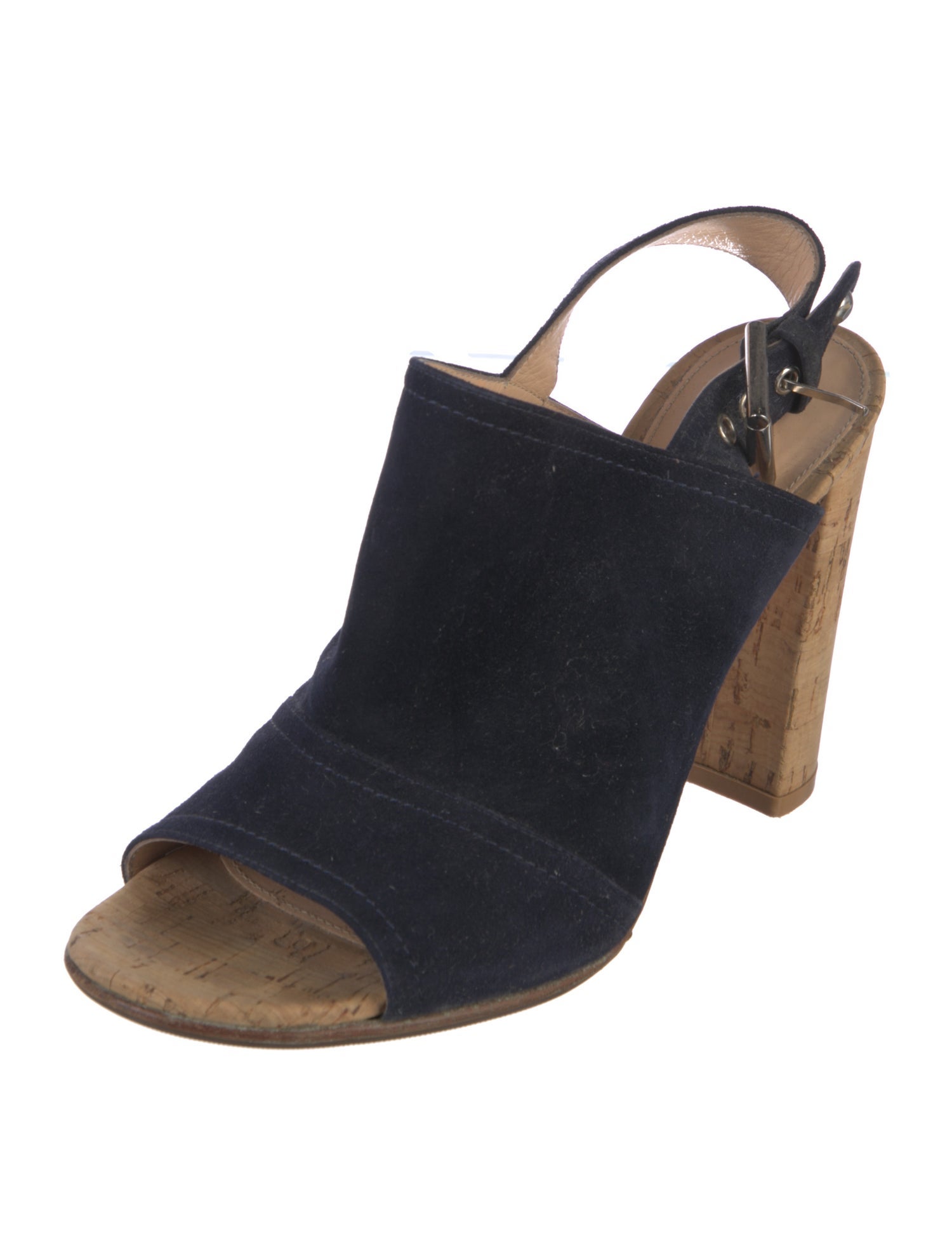 Gianvito Rossi Suede Slingback Pumps