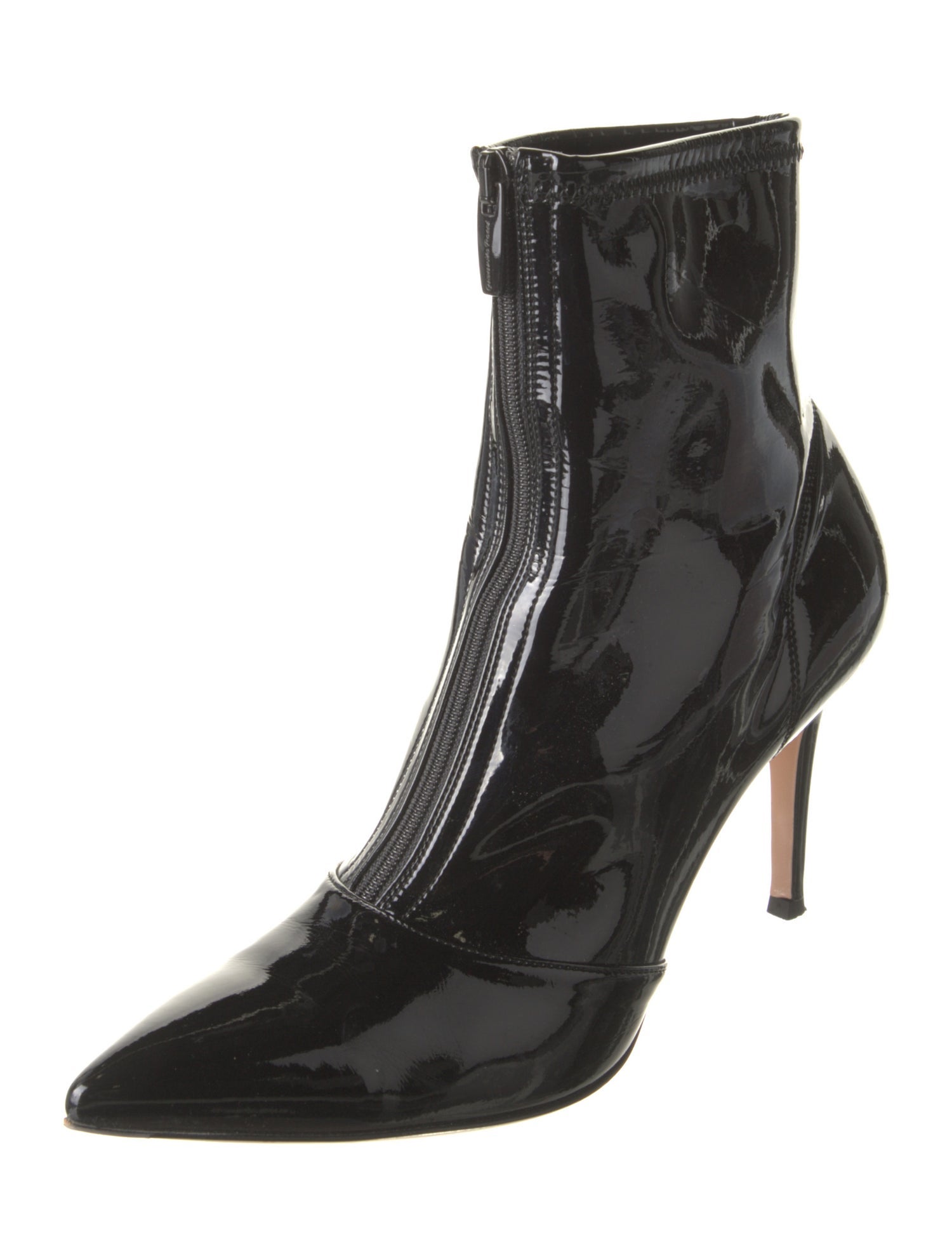 Gianvito Rossi Patent Leather Sock Boots
