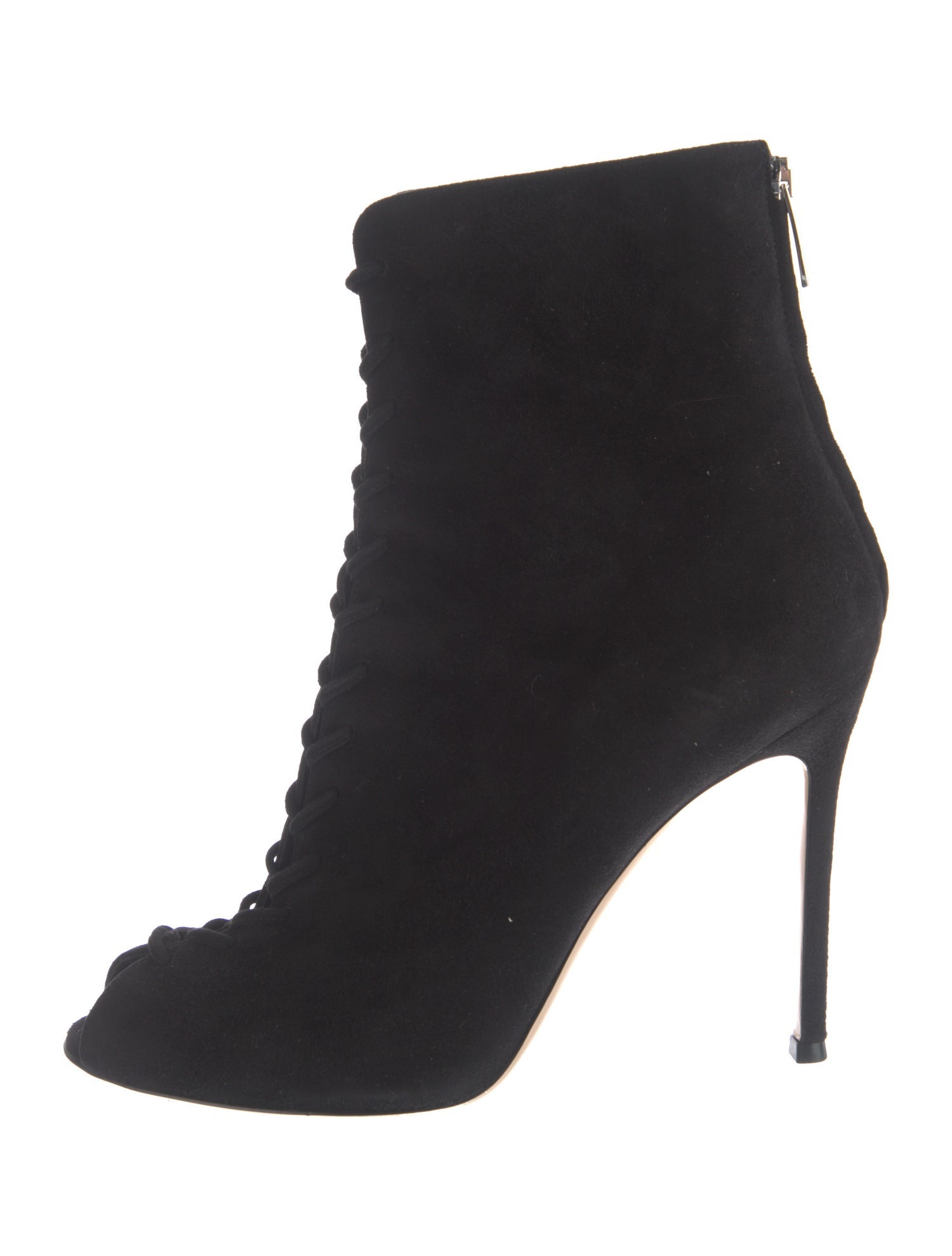 Gianvito Rossi Suede Lace-Up Boots