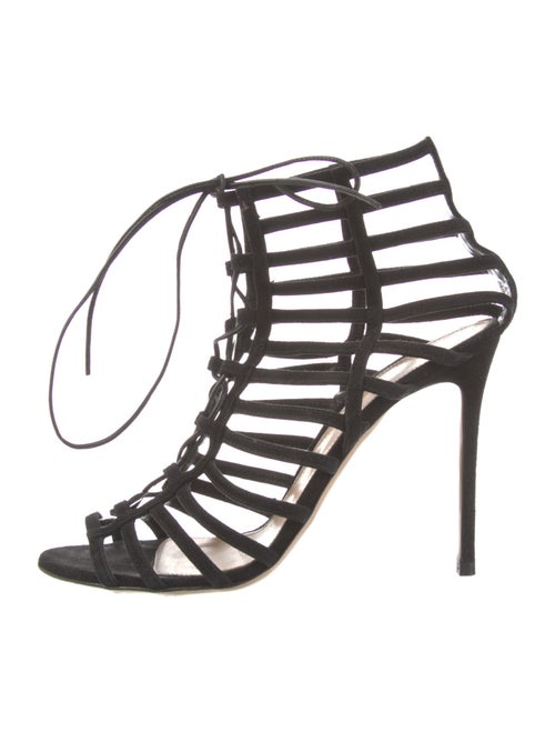 Gianvito Rossi Suede T-Strap Pumps