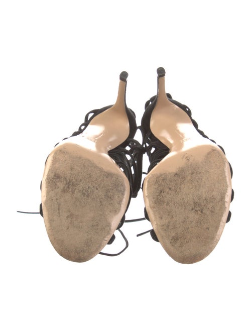 Gianvito Rossi Suede T-Strap Pumps