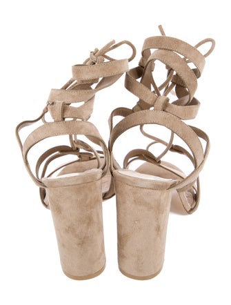 Gianvito Rossi Suede T-Strap Pumps