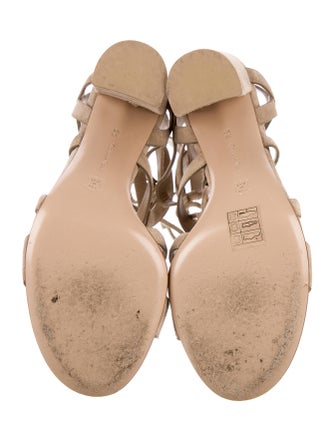 Gianvito Rossi Suede T-Strap Pumps