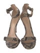Gianvito Rossi Snakeskin Animal Print Sandals