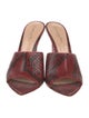 Gianvito Rossi Snakeskin Animal Print Slides