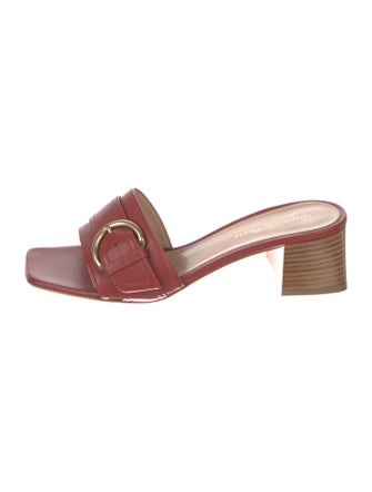 Gianvito Rossi Leather Slides