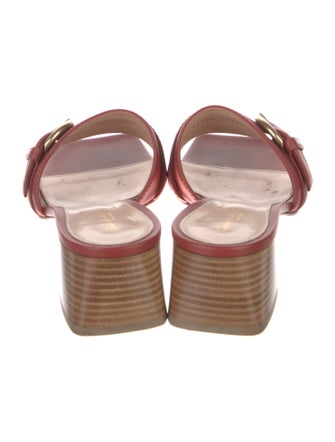 Gianvito Rossi Leather Slides