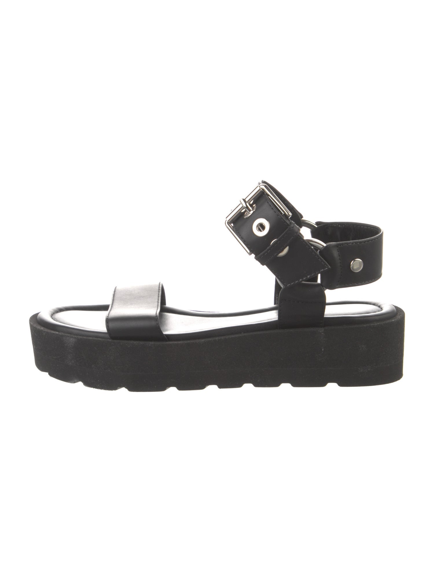Gianvito Rossi Leather Studded Accents Gladiator Sandals