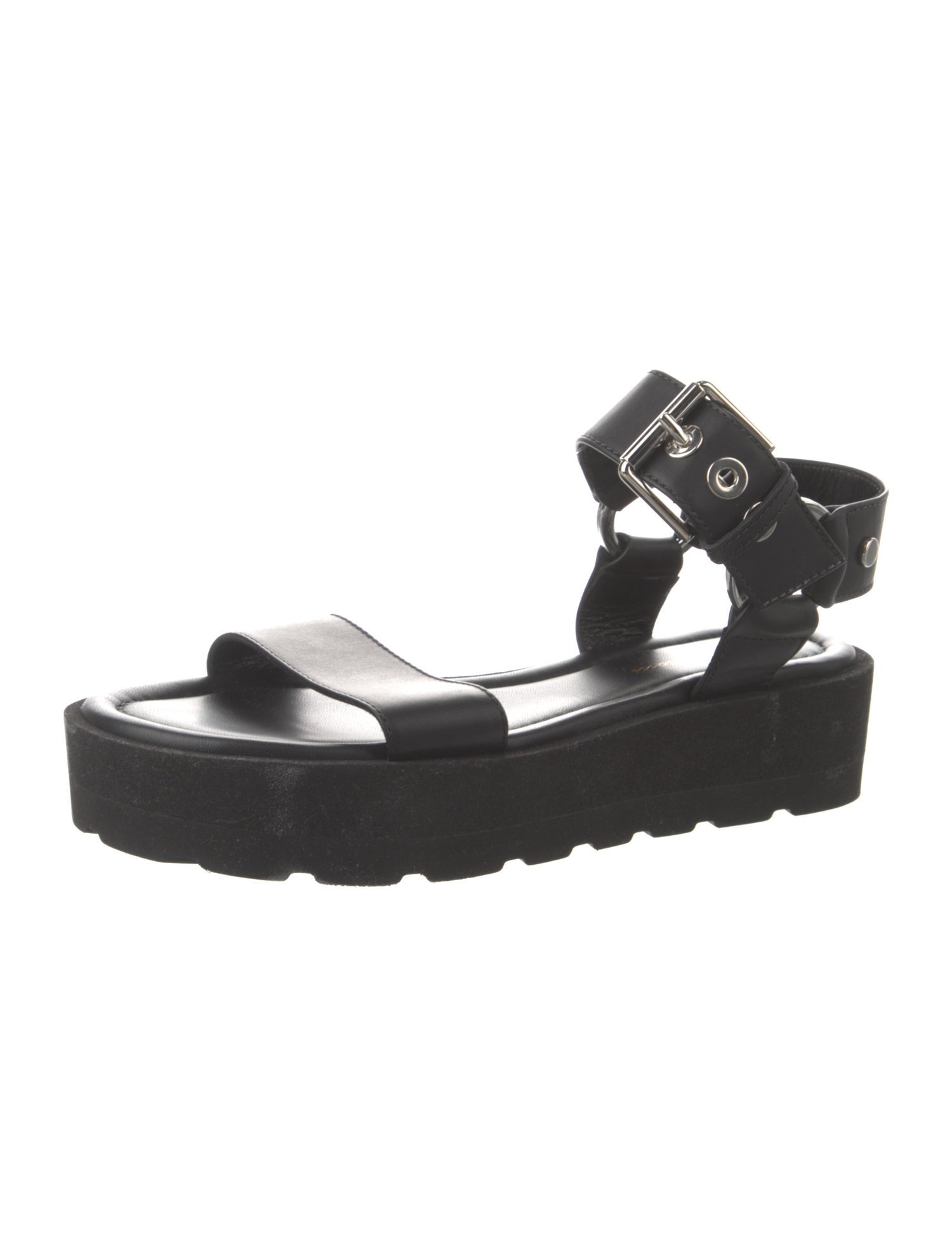 Gianvito Rossi Leather Studded Accents Gladiator Sandals