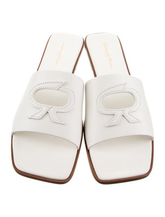 Gianvito Rossi Leather Slides