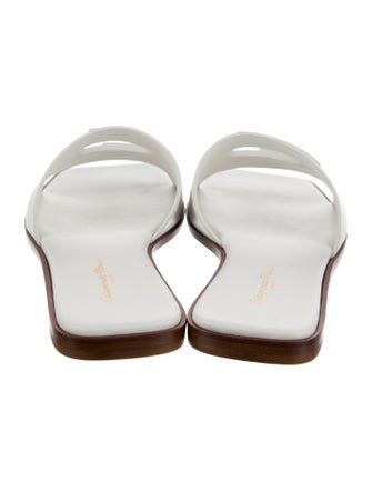 Gianvito Rossi Leather Slides