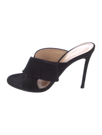 Gianvito Rossi Suede Slides