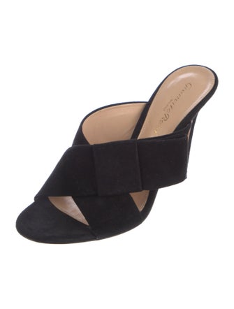 Gianvito Rossi Suede Slides