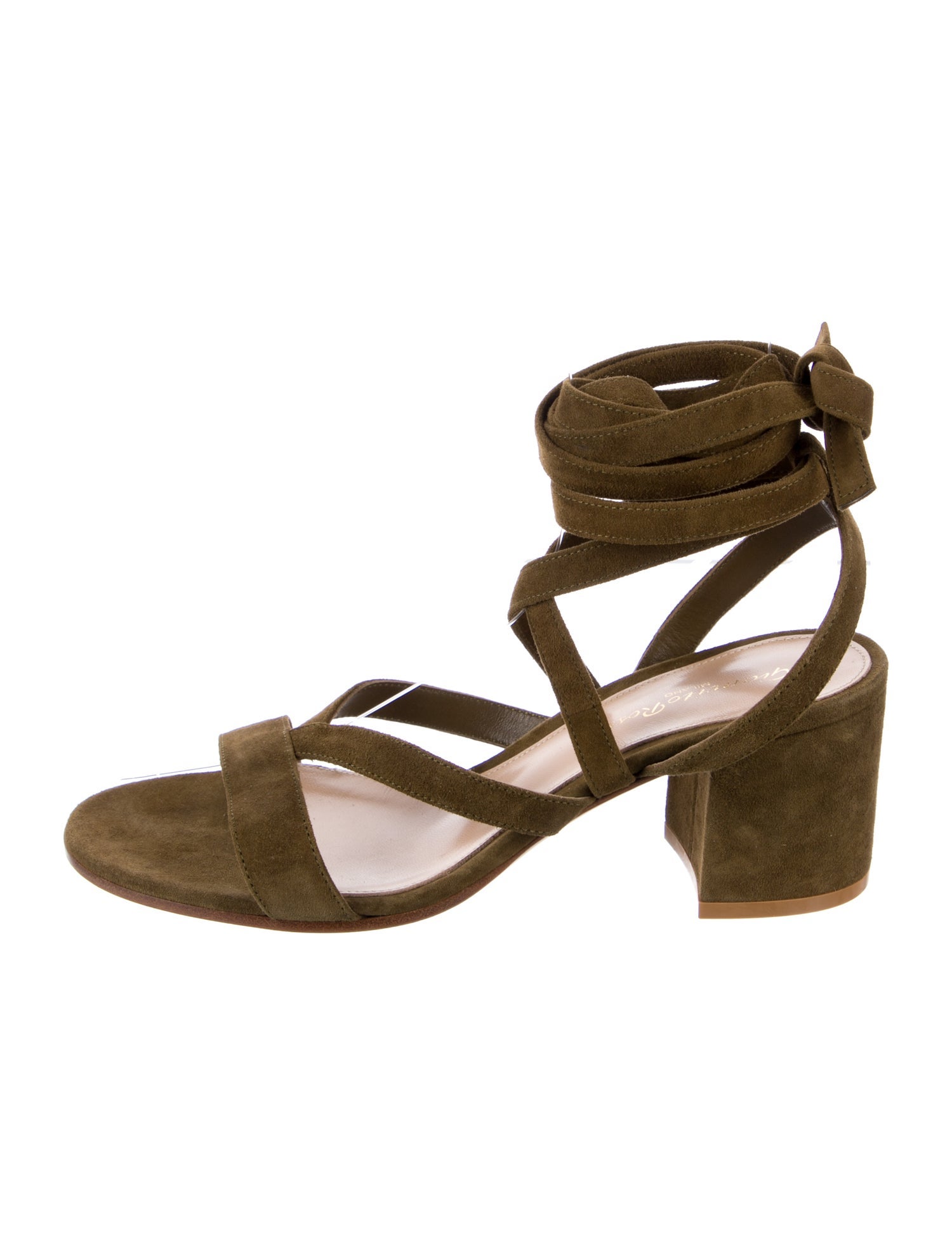 Gianvito Rossi Suede Gladiator Sandals