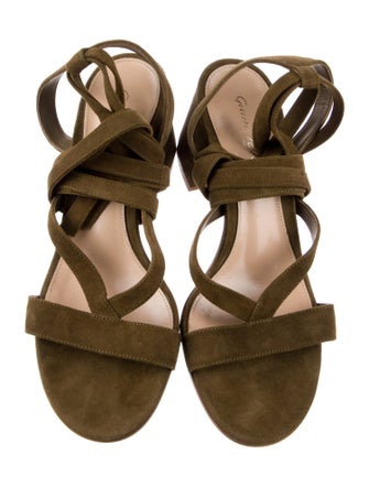 Gianvito Rossi Suede Gladiator Sandals