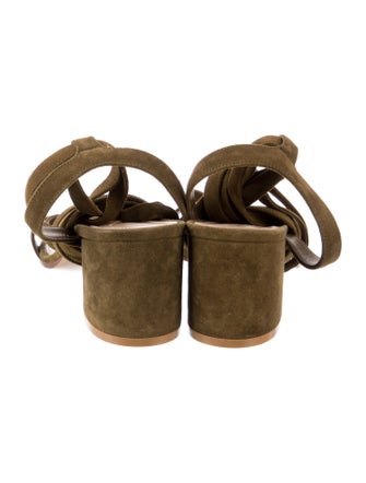 Gianvito Rossi Suede Gladiator Sandals