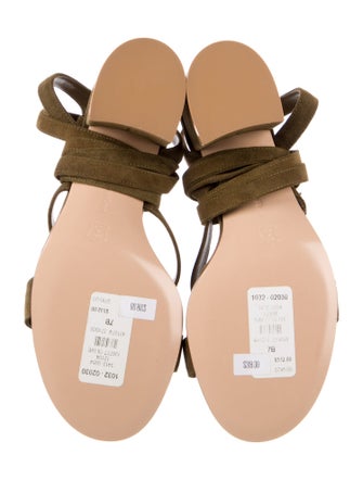 Gianvito Rossi Suede Gladiator Sandals