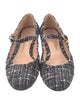 Gianvito Rossi Tweed Pattern Mary Jane Flats