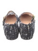 Gianvito Rossi Tweed Pattern Mary Jane Flats