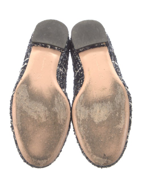 Gianvito Rossi Tweed Pattern Mary Jane Flats