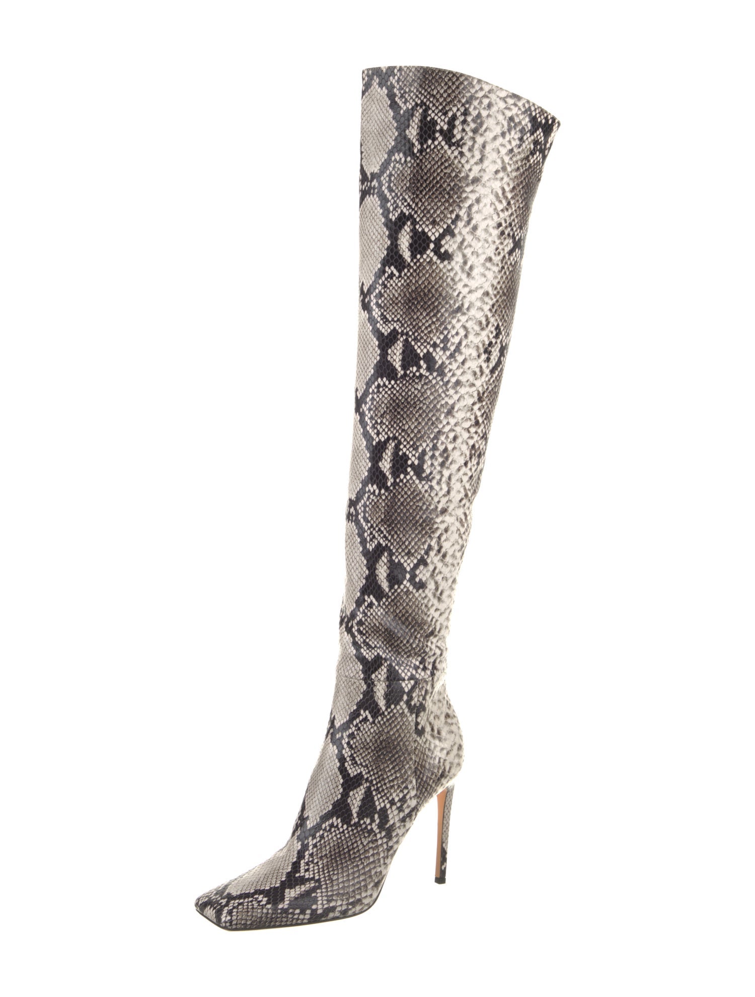 Gianvito Rossi Leather Animal Print Boots