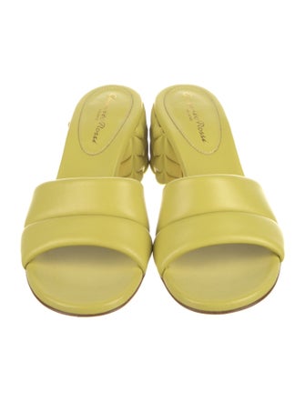 Gianvito Rossi Leather Slides